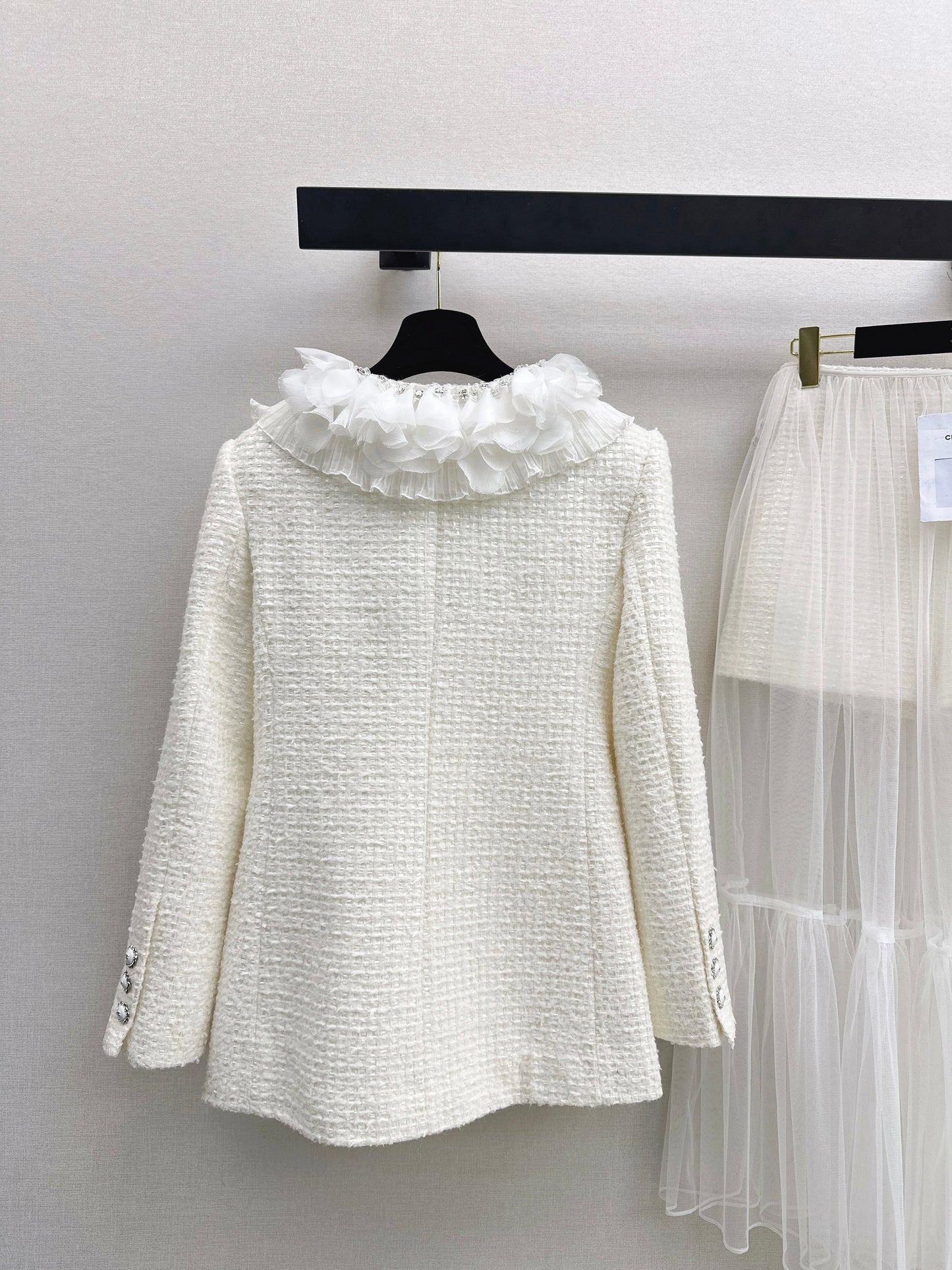 Chan NEW layered ruffle collar jacket