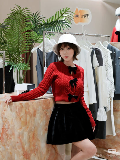 Miu NEW bow sweater