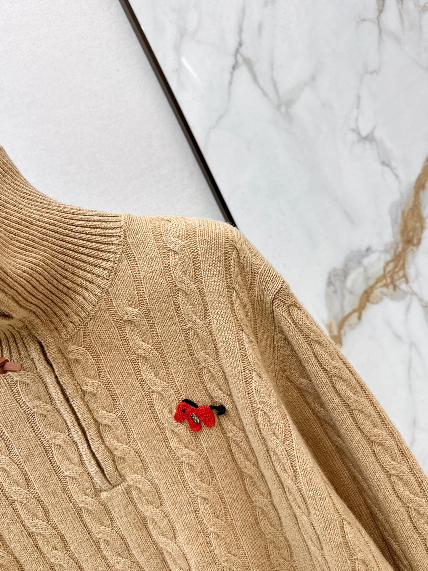 Ral NEW Half-zip wool sweater