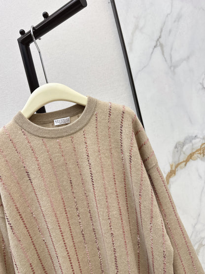 Brun NEW sequin embroidery sweater