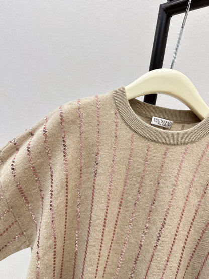 Brun NEW sequin embroidery sweater