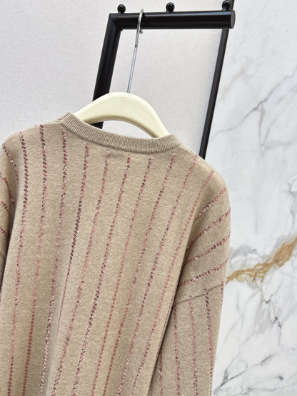 Brun NEW sequin embroidery sweater