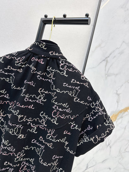 Chan NEW sequin embroidery vest jacket