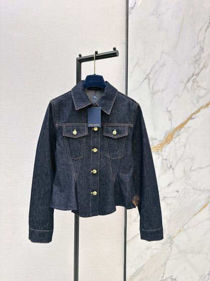 Louis NEW cinched-waist denim jacket