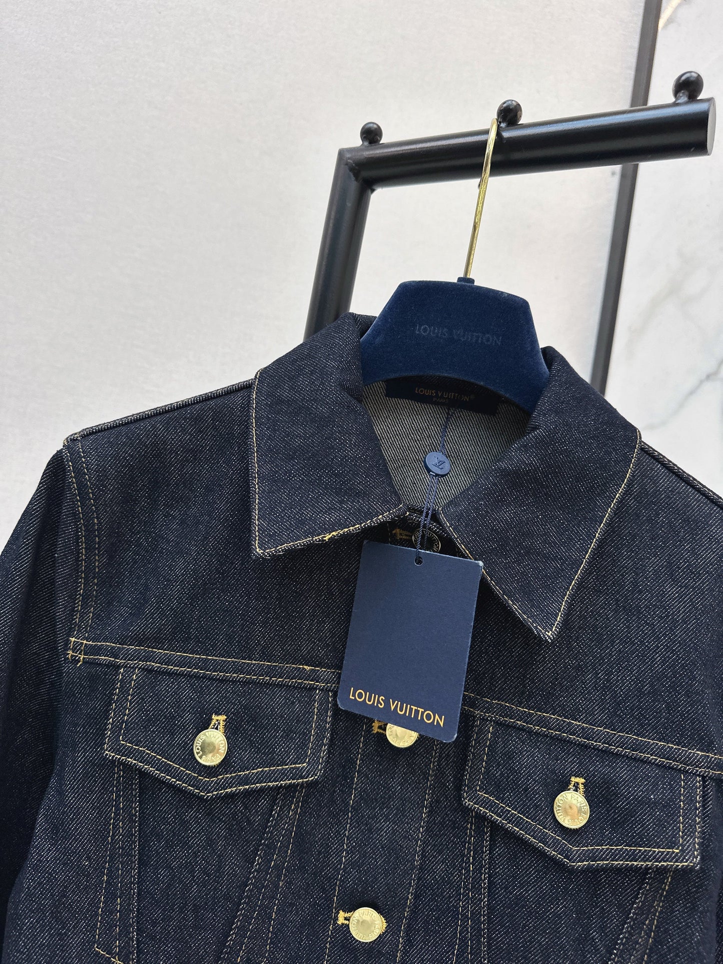 Louis NEW cinched-waist denim jacket