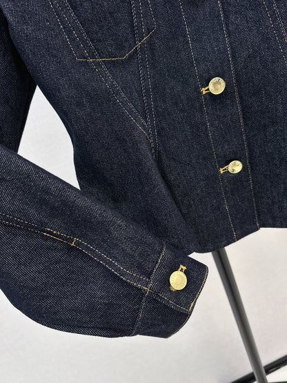 Louis NEW cinched-waist denim jacket