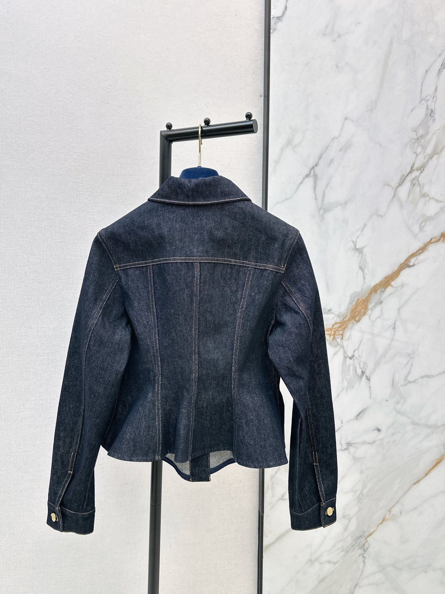 Louis NEW cinched-waist denim jacket