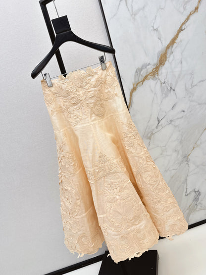Zimm NEW lace embroidery skirt
