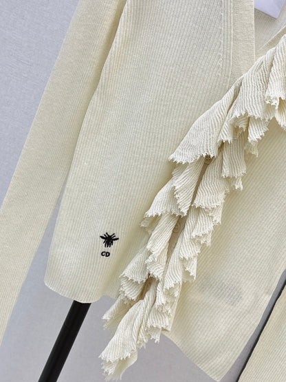 CD NEW detachable lace collar cardigan