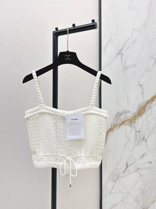 Chan NEW hollow knit slip vest