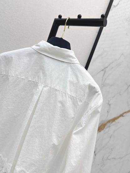 Louis NEW lace trim shirts