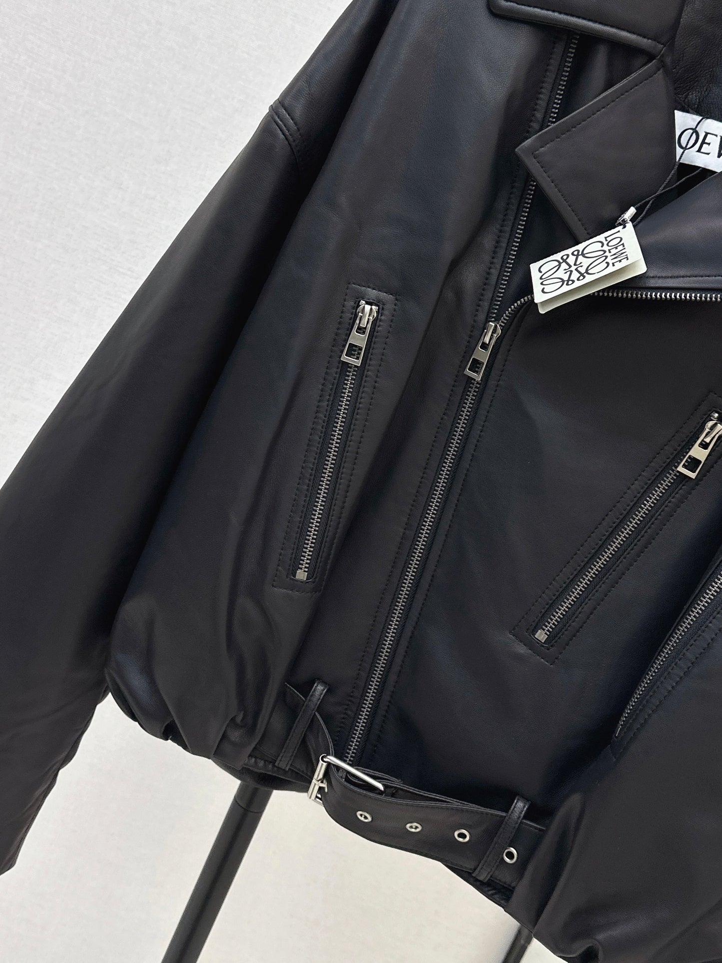 Loe NEW leather down jacket