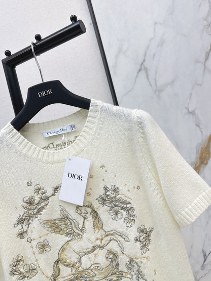 CD NEW embroidery cashmere sweater