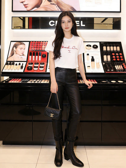 Chan NEW contrast lettering t-shirt