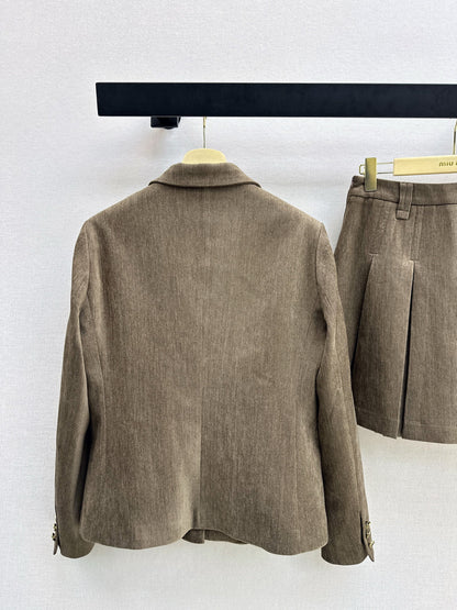 Miu NEW suit jacket pleated skirts