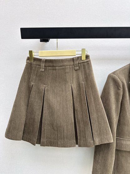 Miu NEW suit jacket pleated skirts