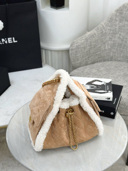 Chan NEW 25K Suede bag
