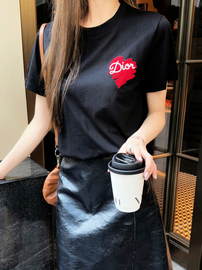 CD NEW heart print t-shirt