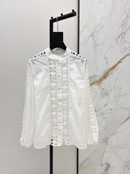Zimm NEW  contract lace trim shirts