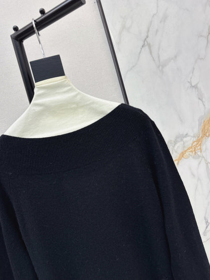 Es NEW embroidery lace sweater