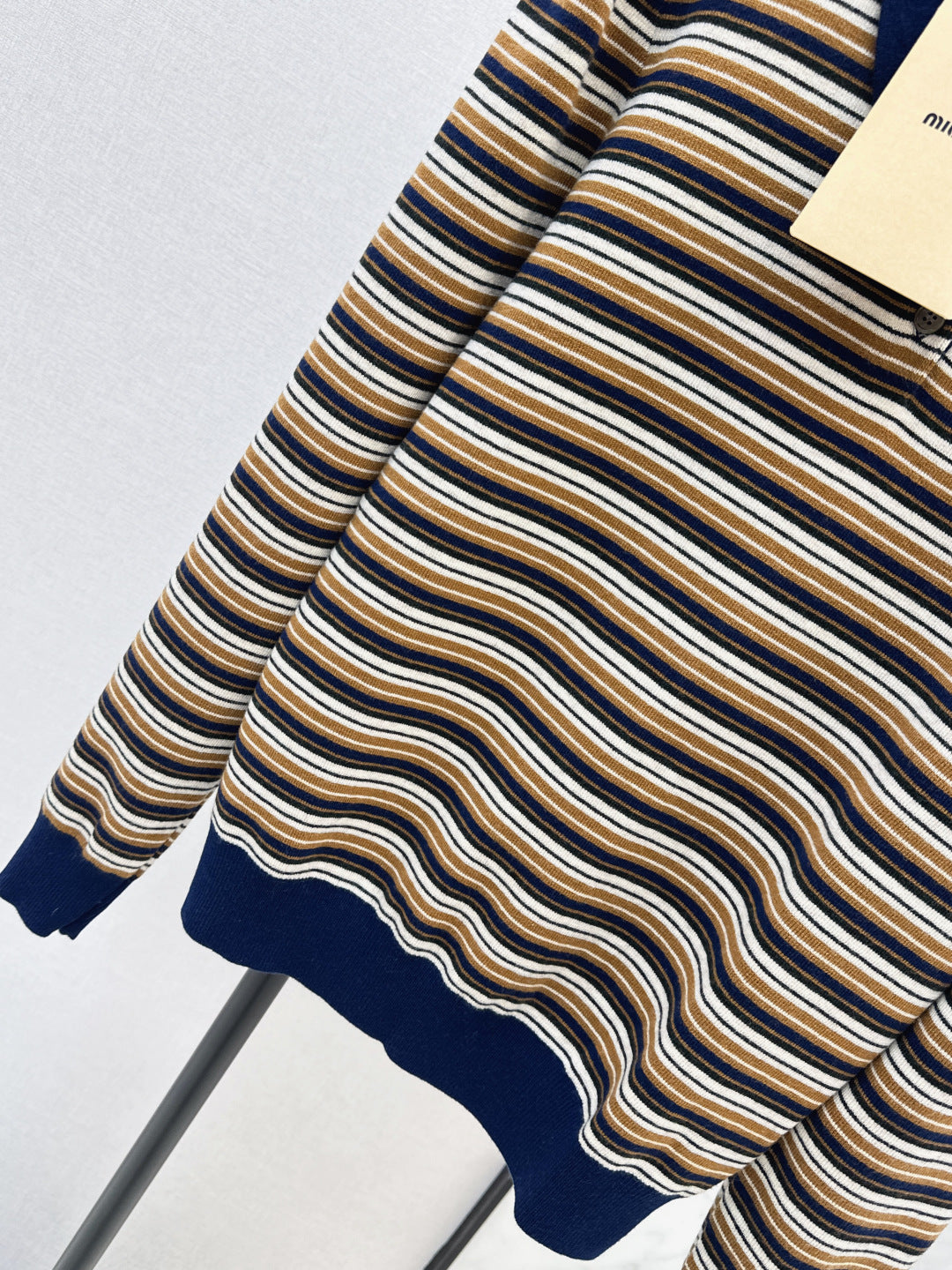 Miu NEW stripe polo shirts