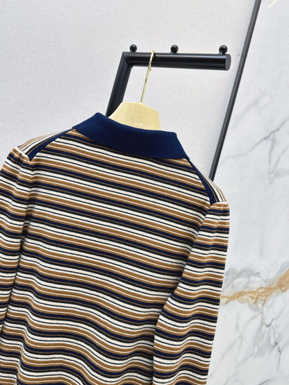 Miu NEW stripe polo shirts