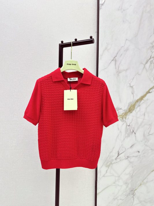 Miu NEW Knitted polo shirts