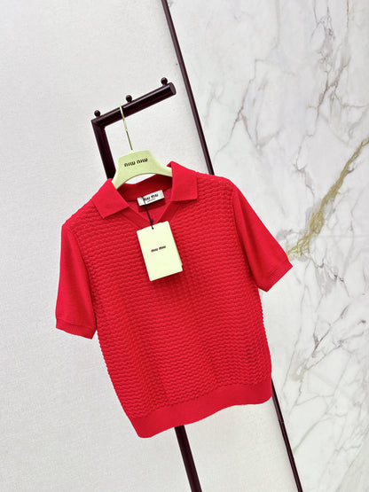 Miu NEW Knitted polo shirts