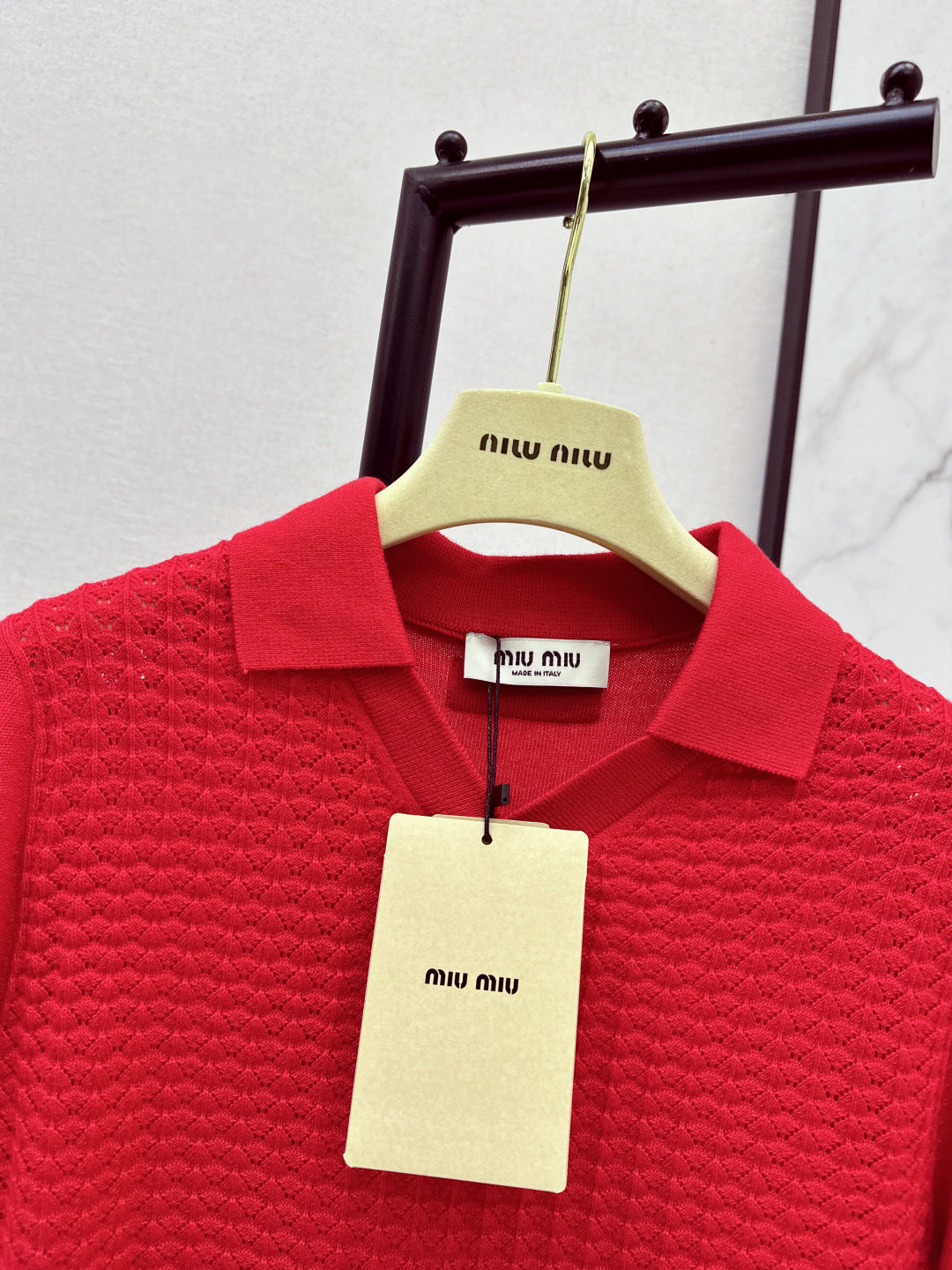 Miu NEW Knitted polo shirts