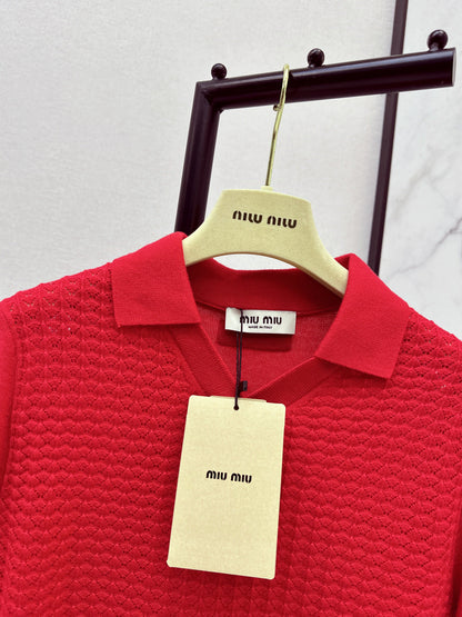 Miu NEW Knitted polo shirts