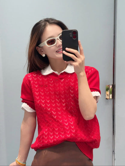 Miu NEW Knitted polo shirts