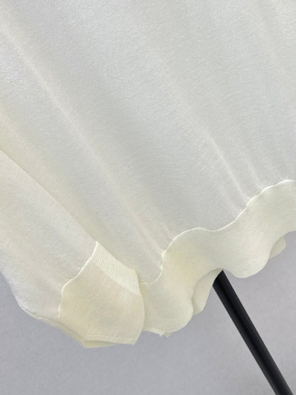 Es NEW  embroidery lace off shoulder sweater