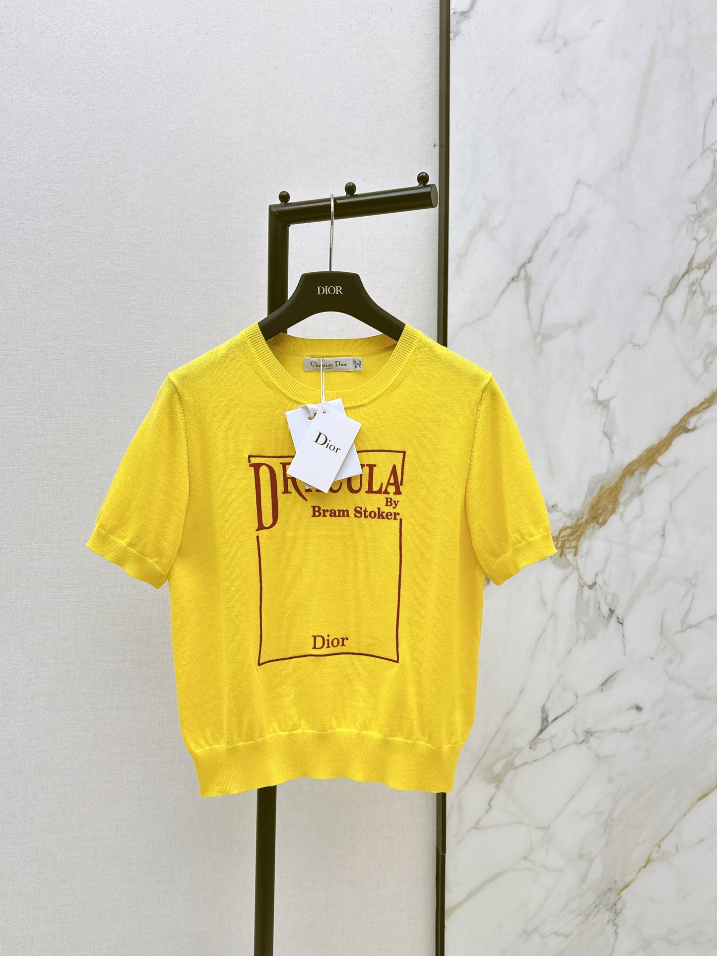 CD NEW Knitted short-sleeved sweater