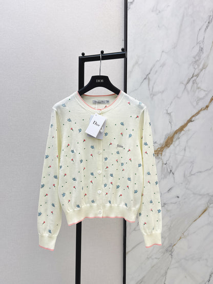 CD NEW embroidery cardigan