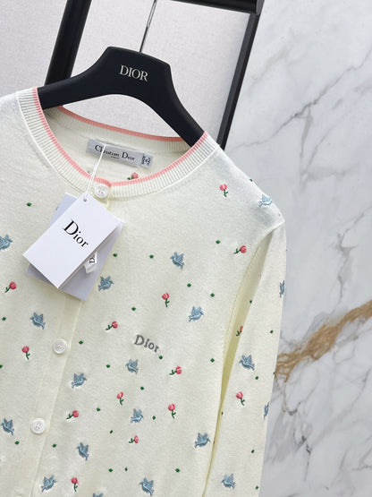 CD NEW embroidery cardigan
