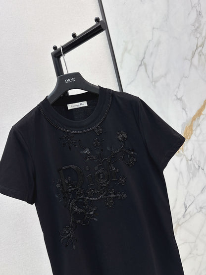 CD NEW 3d embroidery beading t-shirts