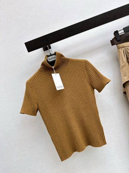 Max NEW high-neck short sleeve knitwear