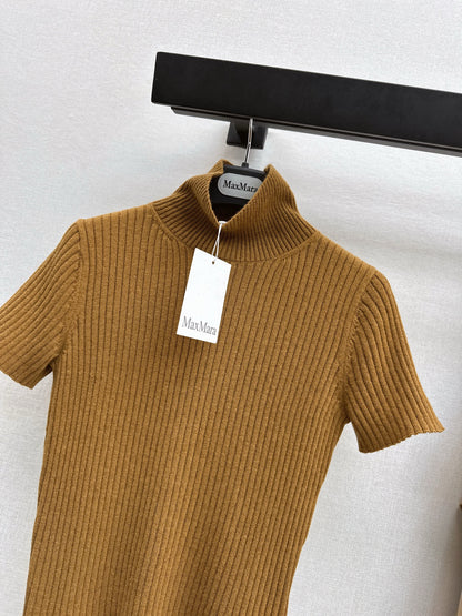 Max NEW high-neck short sleeve knitwear