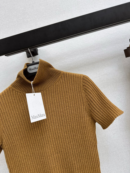 Max NEW high-neck short sleeve knitwear