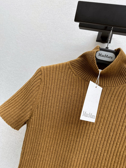 Max NEW high-neck short sleeve knitwear