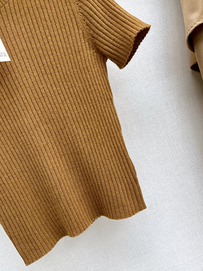 Max NEW high-neck short sleeve knitwear