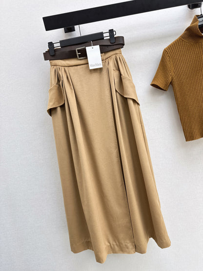 Max NEW high waisted belted full skirt