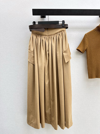 Max NEW high waisted belted full skirt