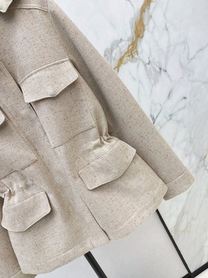 Loro NEW hooded drawstring waist jacket