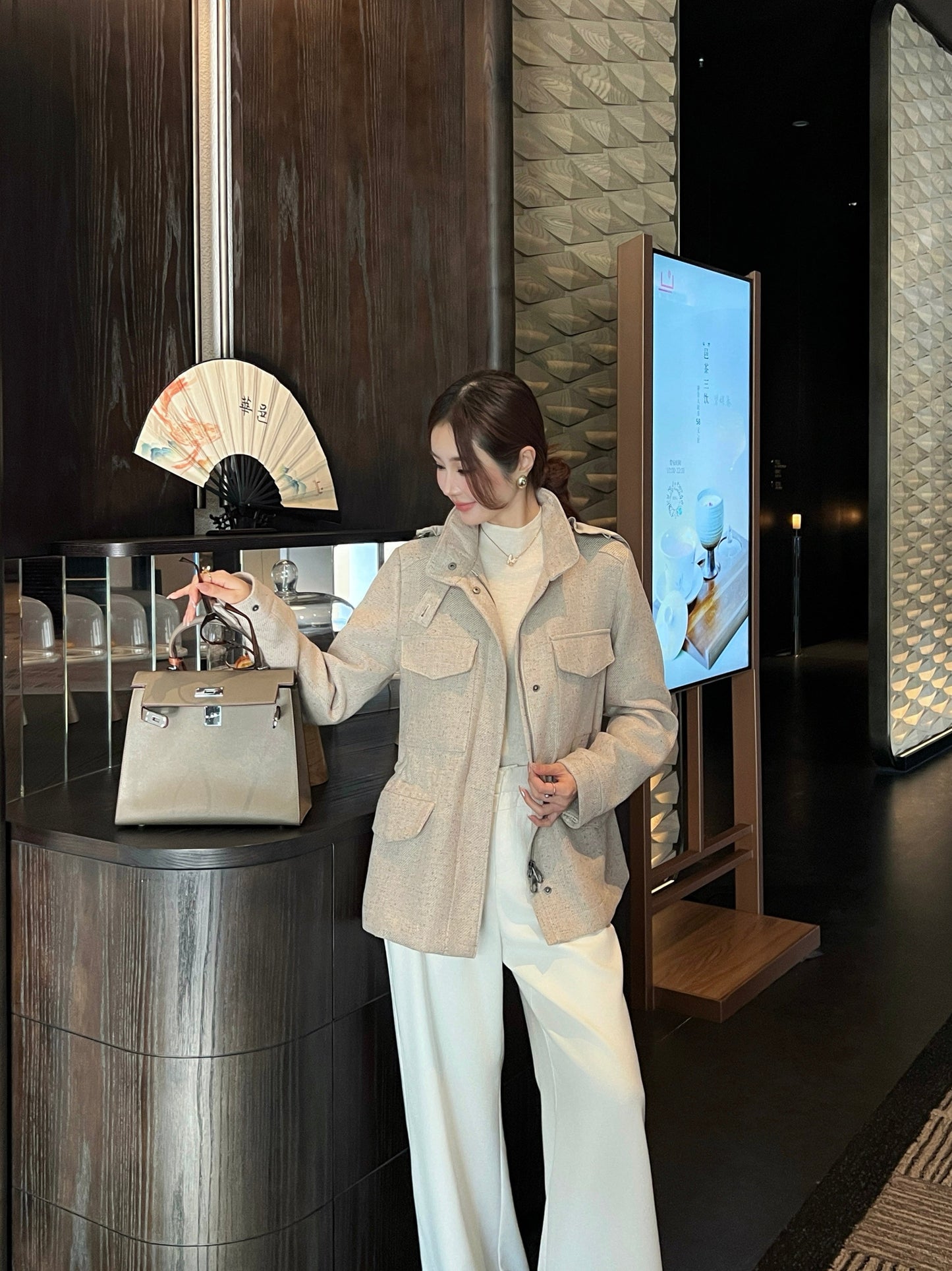 Loro NEW hooded drawstring waist jacket