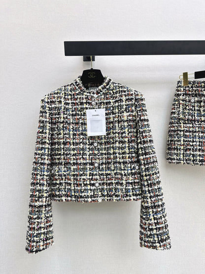 Chan NEW woven tweed jacket