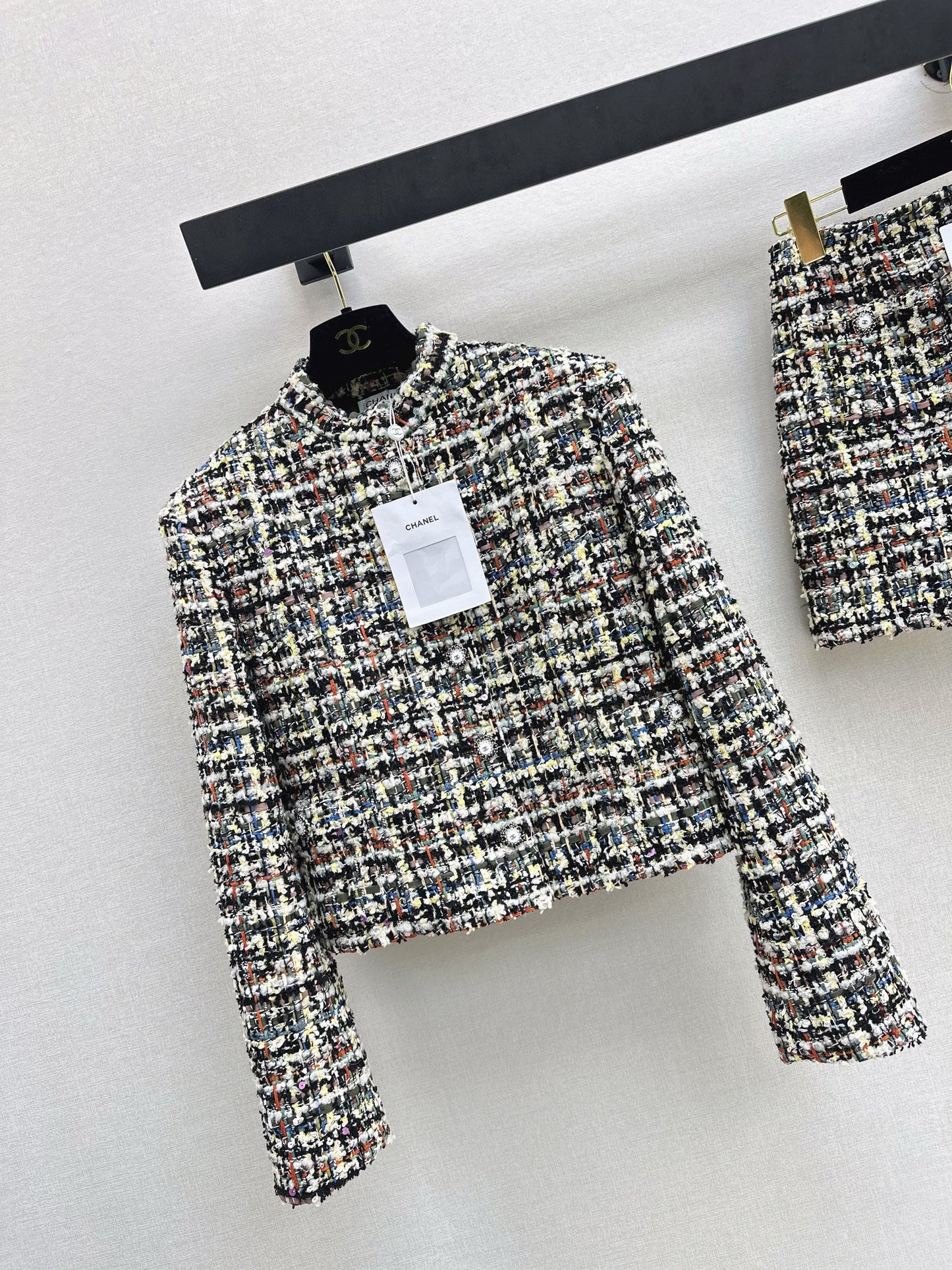 Chan NEW woven tweed jacket