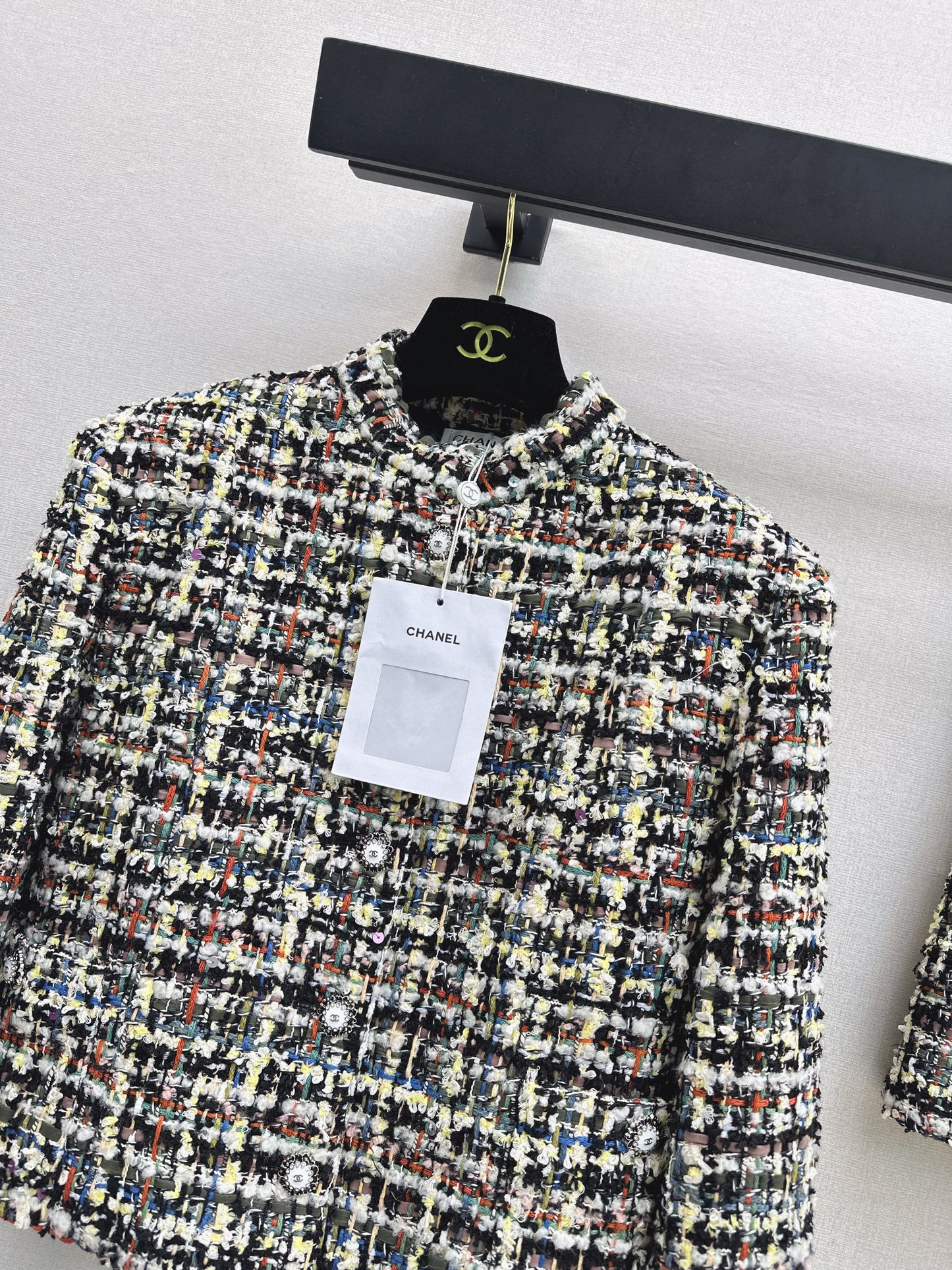 Chan NEW woven tweed jacket