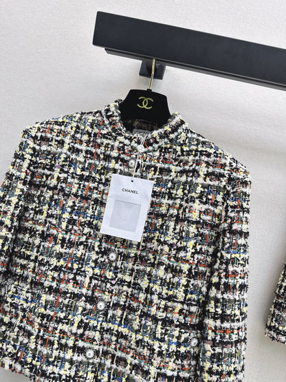 Chan NEW woven tweed jacket