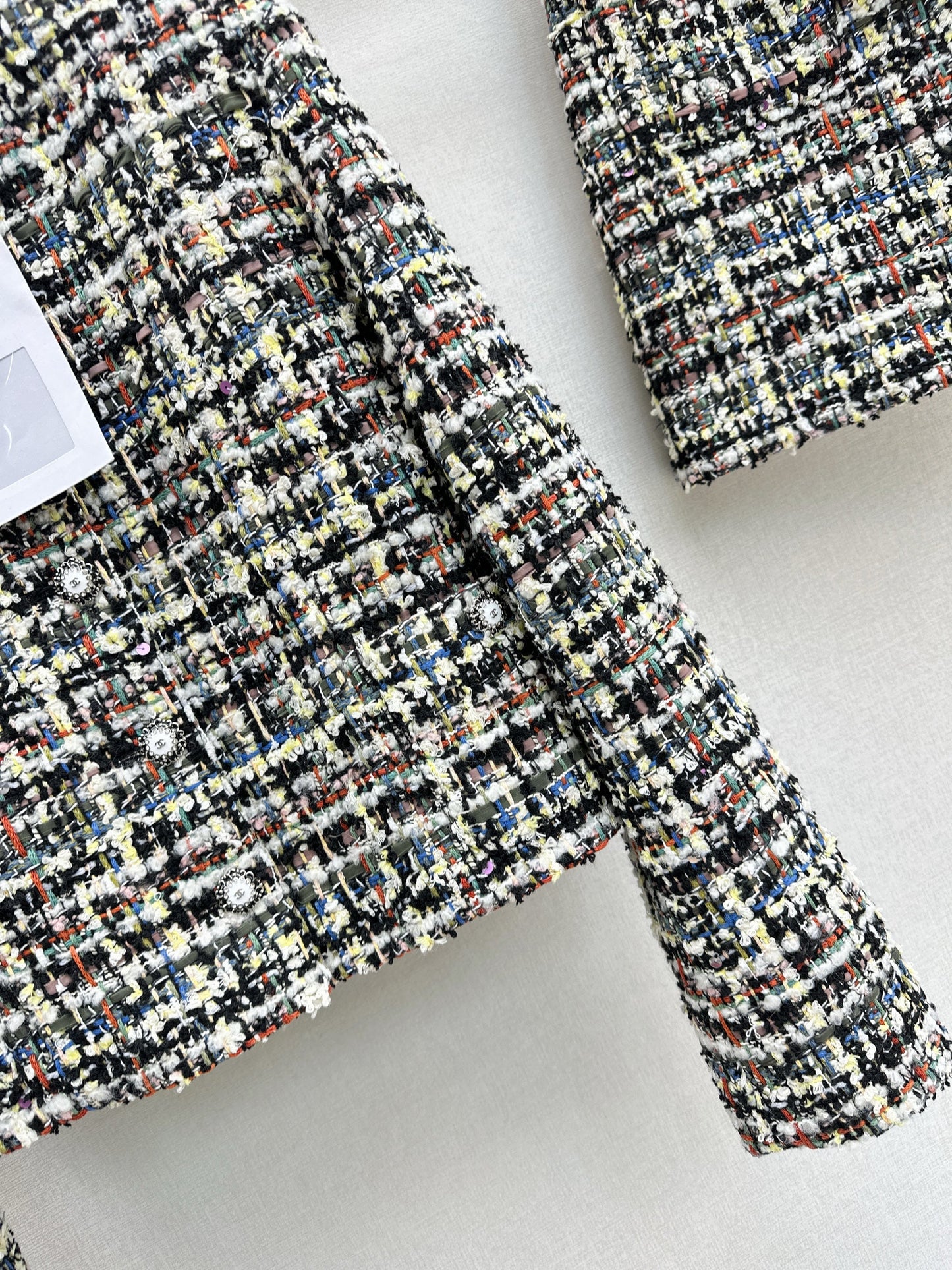 Chan NEW woven tweed jacket